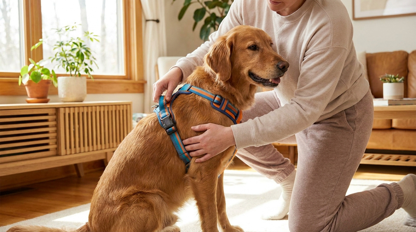 Comment mettre un harnais à son chien ?