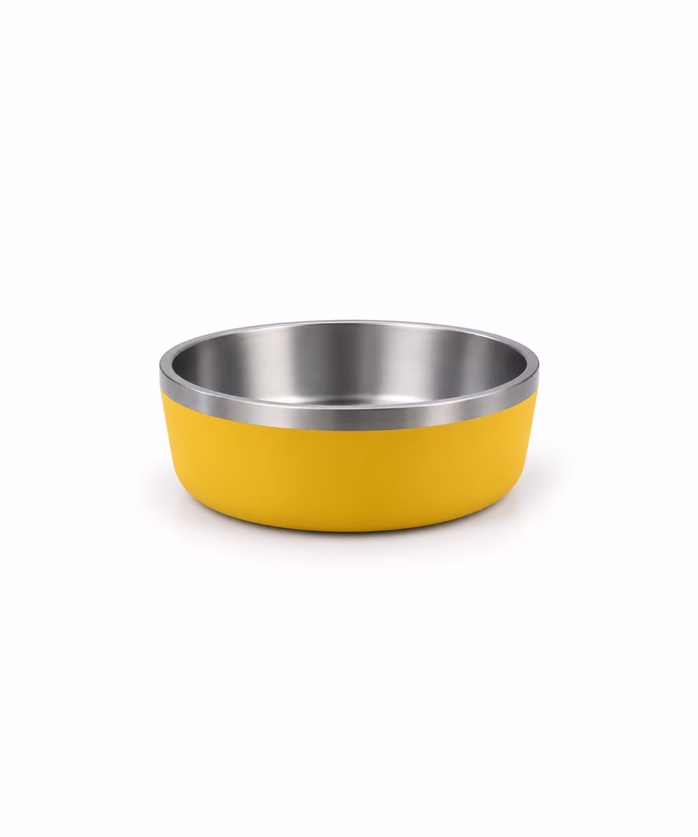 Gamelle Inox pour chien Jaune - Image 2